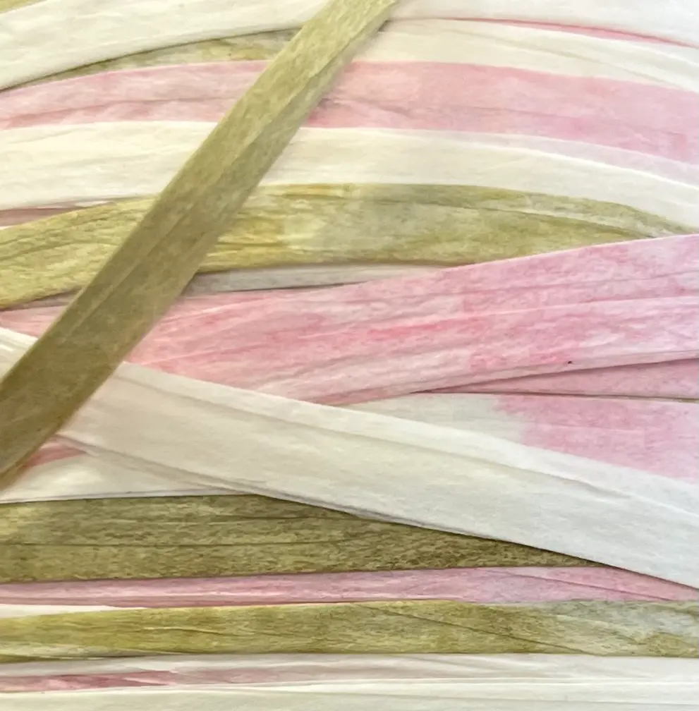Ra-Ra Raffia Rose Garden Stripe