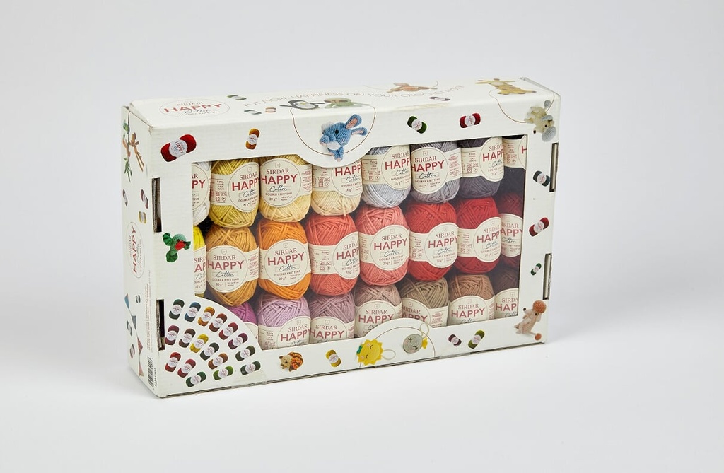 Sirdar Happy Cotton 50 Color Pack