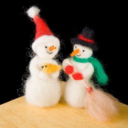 [1011] Snowmen Woolpets Kit