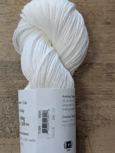 [BML11301] Modern Linen 11301 White
